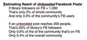 How to Estimate reach of Unboosted Facebook Post